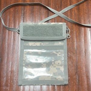 Camouflage Neck Wallet